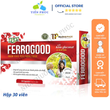 Viên uống bổ sung sắt FERROGOOD bổ máu, cải thiện tình trạng thiếu máu - Hộp 30 viên