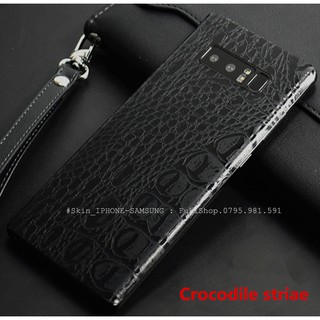 Tấm Dán Skin FULL Viền Họa tiết Da Cá Sấu Note8 Note9 Note10 Note10+ Note10Lite ZFlip S20 S20Ultra S20+ S10 A70