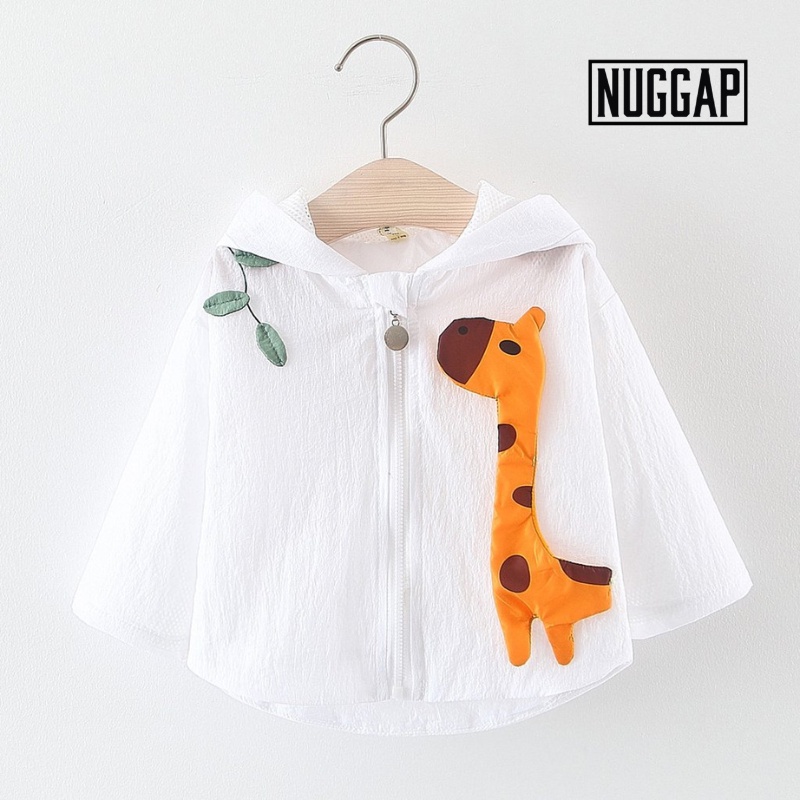 Áo khoác chống nắng cho bé gái, áo choàng chống nắng cho bé Zebra Nuggap