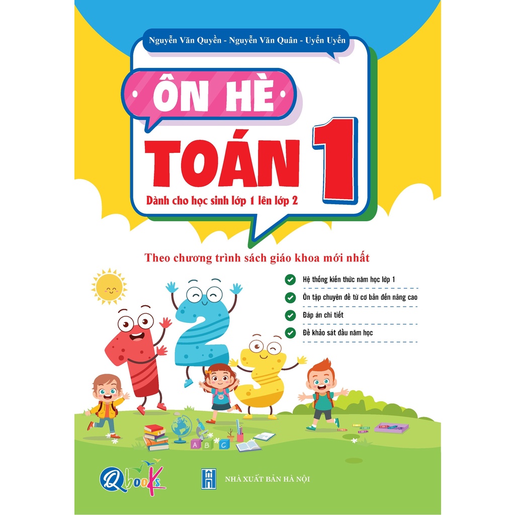 Ảnh Sách - Bộ Ôn Hè Lớp 1 (Toán + Tiếng Việt) - Dành Cho Học Sinh Lớp 1 Lên Lớp 2 - Theo Chương Trình SGK Mới Nhất (2 Cuốn) 1