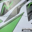 Tem rời Winner GTR dán xe đen. Tem xanh lá + xám, Decal nhám cực ngầu
