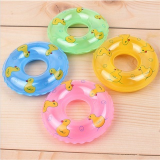 Đồ chơi phao bơi bơm hơi mini họa tiết vịt vàng dễ thương cho bé
