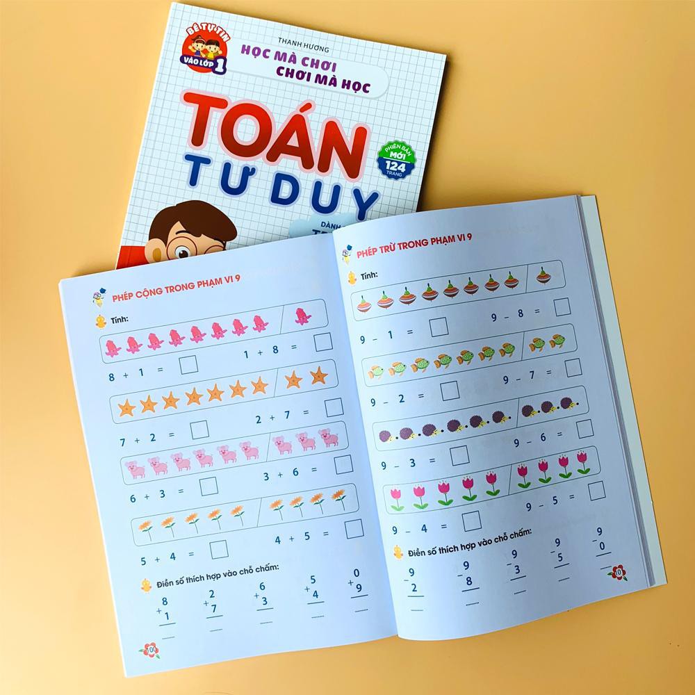 Ảnh Sách - Toán Tư Duy Phiên Bản Mới 124 Trang - Dành Cho Trẻ 4-6 Tuổi 2