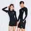 Bộ bikini , bộ đồ bơi nam nư dài tay, quần đùi đen trắng năng động, trẻ trung