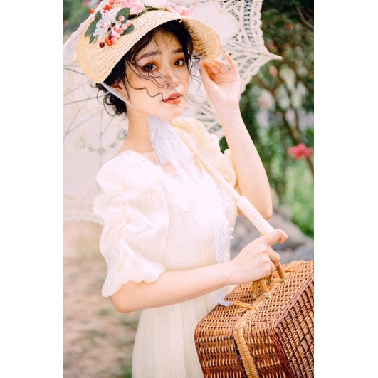 Mũ Cói hanmade Chụp Ảnh Thời Trang Nữ