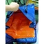 Túi bạt đựng đồ kích thước lớn, màu xanh cam có dây kéo