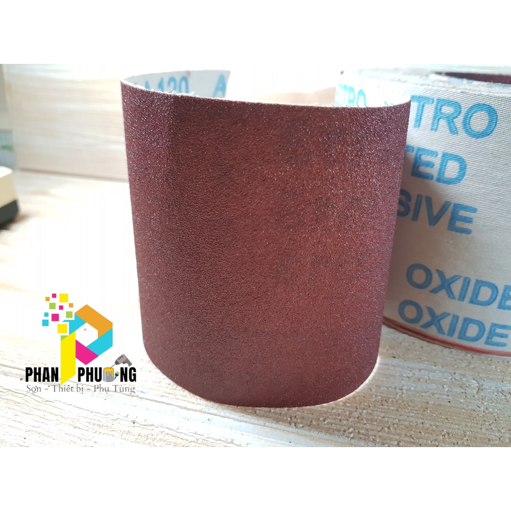 GIẤY NHÁM VẢI OXIDE / NHÁM CUỒN MÉT KHỔ 100MM  Độ hạt nhám  AA100, AA120, AA150, AA180.