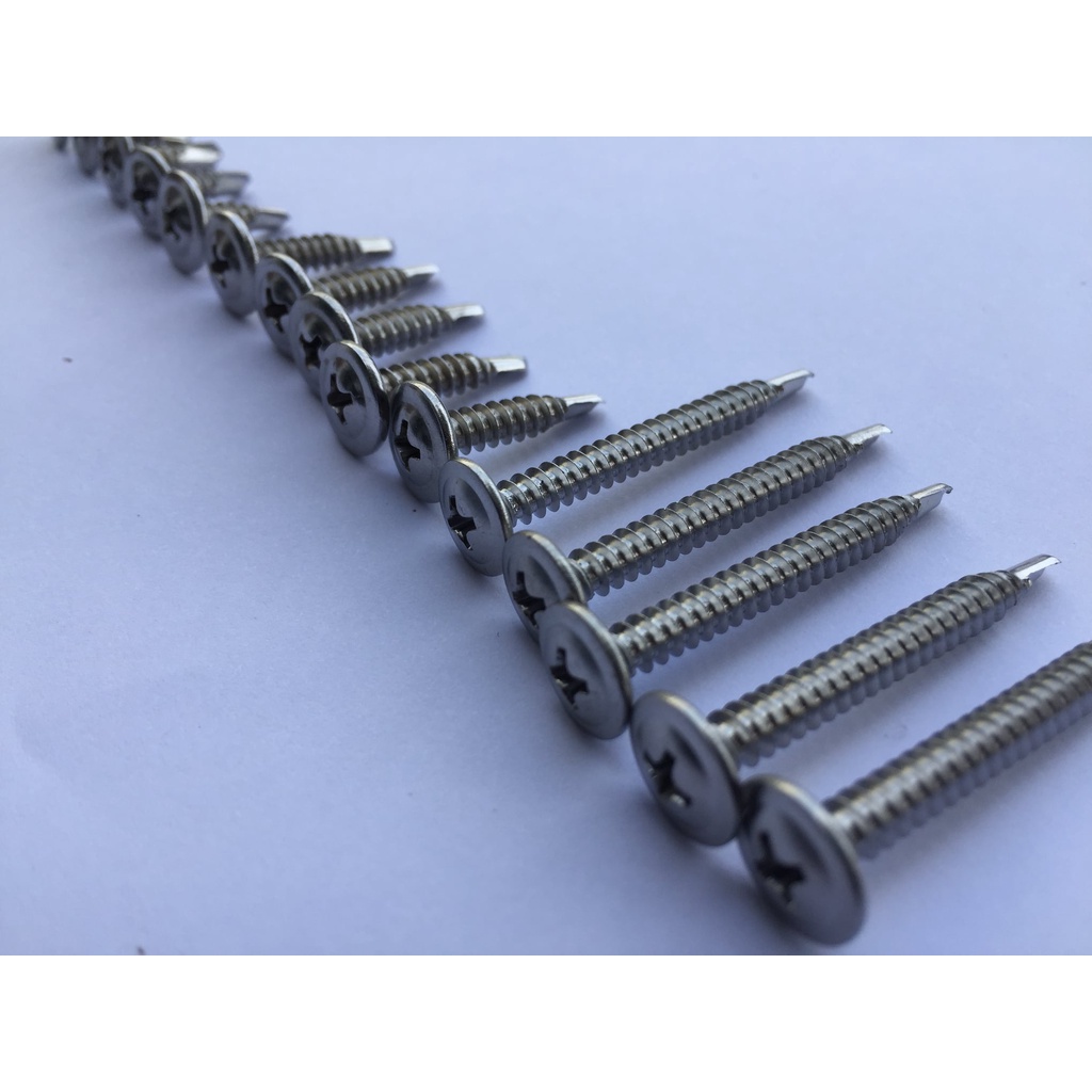 Vít tự khoan inox 304 đầu dù các cỡ set 500gr (5 lạng) | Shopee Việt Nam