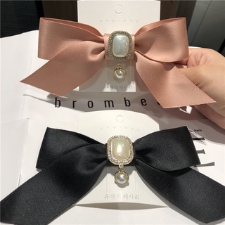 Kẹp Tóc Nơ Ruy Băng Satin Thời Trang Hàn Quốc