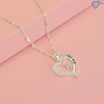 Quà tặng cho nữ - Vòng cổ nữ bạc thật mặt chữ cái hình trái tim khắc tên theo yêu cầu DCN0542 - Trang Sức TNJ — ảnh 4
