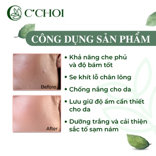 Lõi phấn nước C'CHOI HERBAL DD CUSHION che khuyết điểm, dưỡng trắng Tone 23