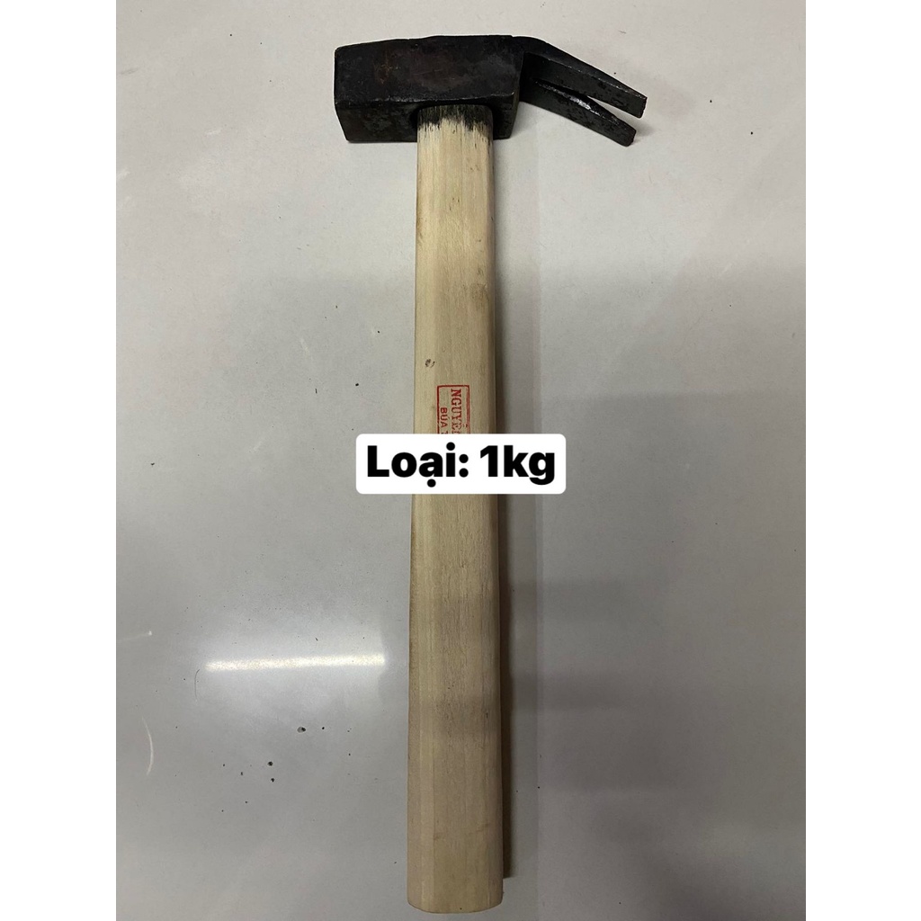 Búa đóng đinh, nhổ đinh cán gỗ, loại 0,5kg, 1kg. | Shopee Việt Nam