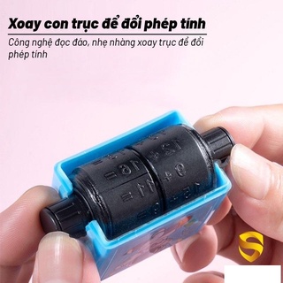 Máy in phép tính - con lăn tạo phép tính cộng trừ cho bé học tập hiệu quả - Đồ chơi trẻ em phát triển trí tuệ