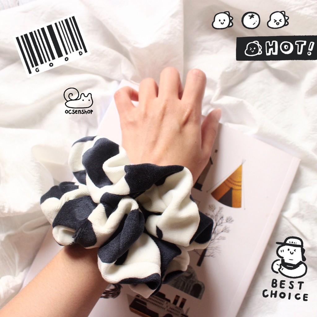 Chun buộc tóc Scrunchie bông mềm