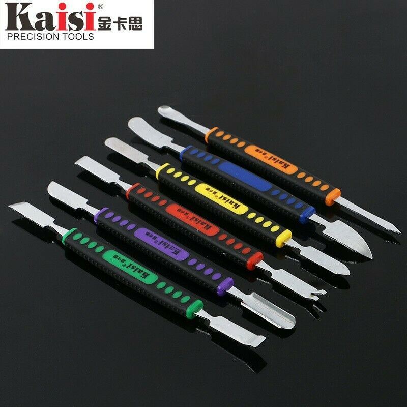 Kaisi 6 Cái Hai Đầu Kim Loại Spudger Bộ Cho iPhone iPad Máy Tính Bảng Điện Thoại Di Động Prying Mở Bộ Dụng Cụ Sửa Chữa Tay Bộ Dụng Cụ