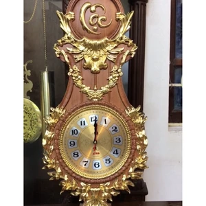 Tranh Đồng Hồ Gỗ Hương Đá Kích Thước 30*60cm