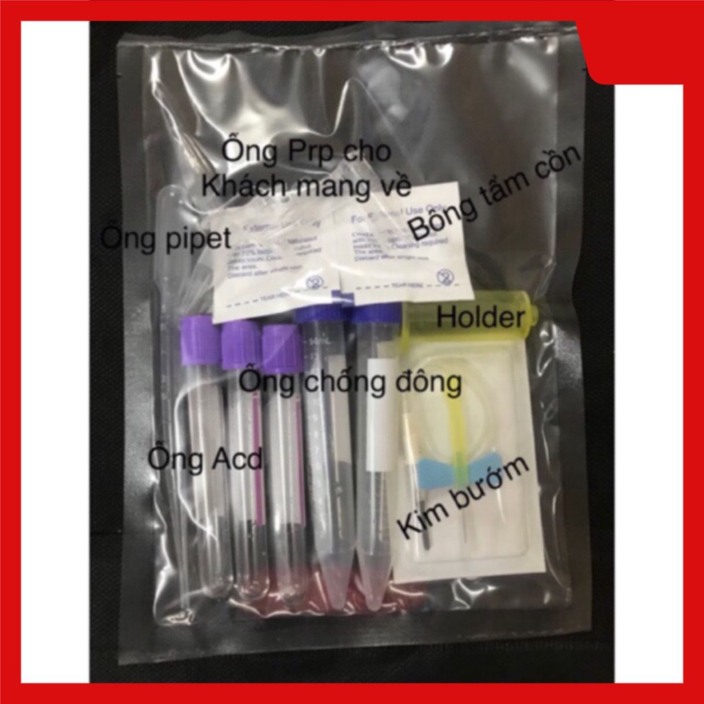 Bộ KIT dùng làm PRP có chất hoạt hoá tiểu cầu