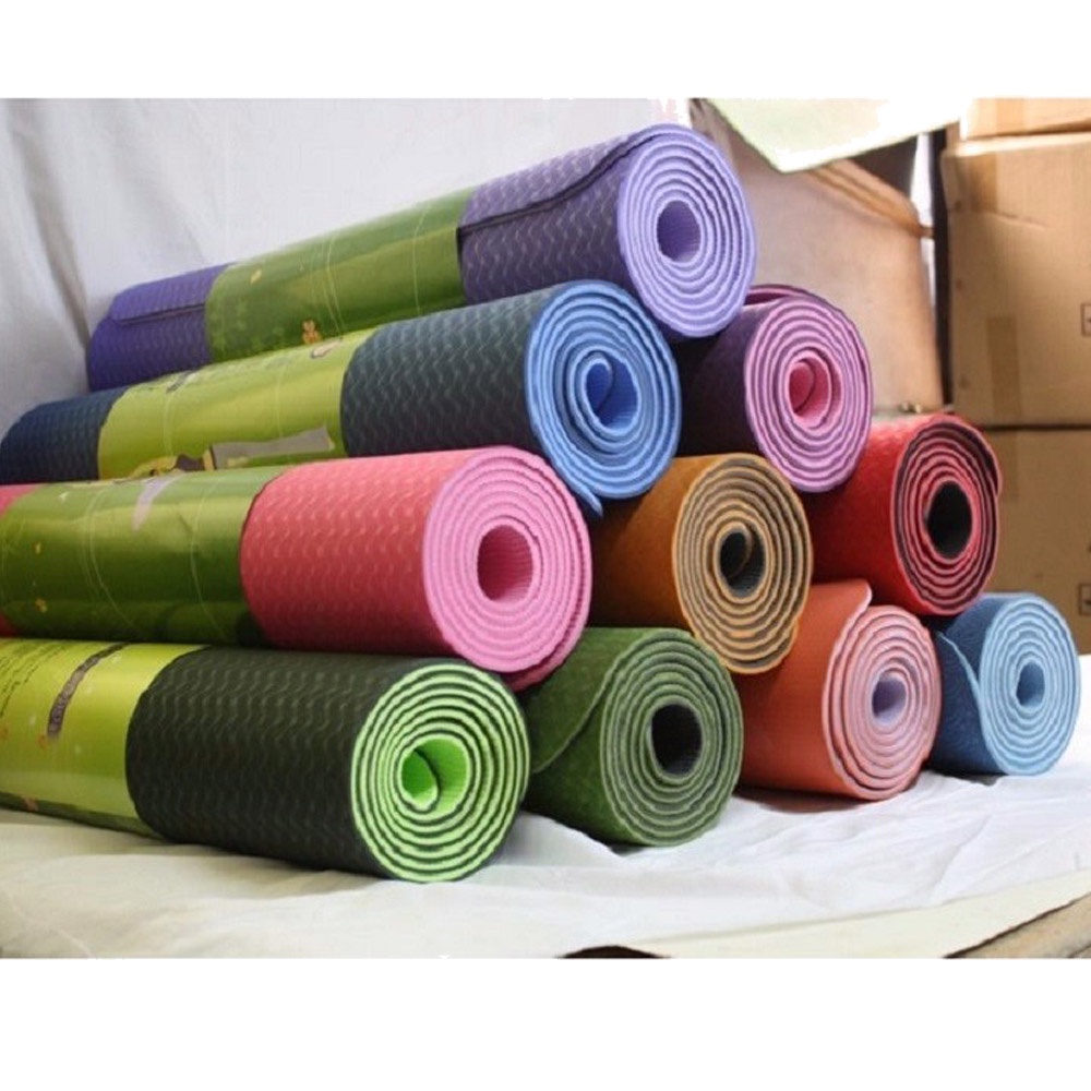Mô tả Thảm Tập Yoga TPE 6mm 2 Lớp Đại Nam Sport Hàng Loại 1+ Tặng Kèm Túi Và Dây Buộc - 1