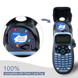 Cuộn Băng Keo Dymo LetraTag 10H00T 1000T Dymo Lete Dymo Letrag Bằng Nhựa Chuyên Dụng Chất Lượng Cao