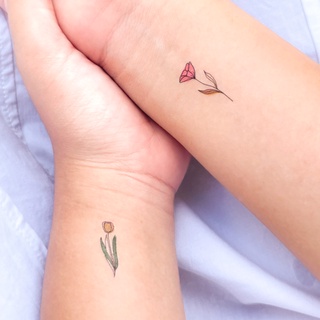 [Botanical Collection] Set 20 Hình Xăm Dán Tạm Thời Chống Nước Dính Dính