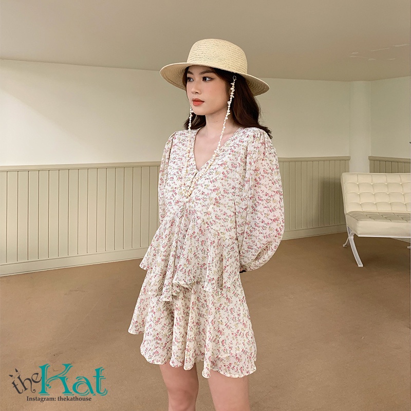 Set Bộ Hoa Nhí Liti The Kat House, xinh xắn, trẻ trung lên đồ cực yêu