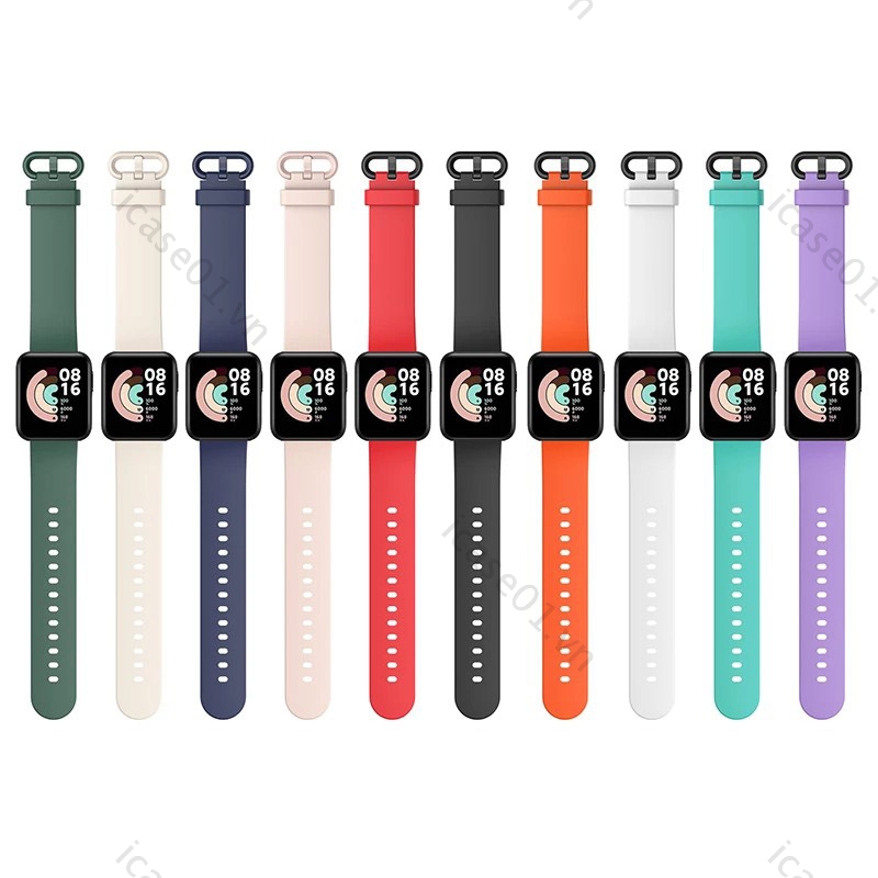 Dây Đeo Thay Thế Chất Liệu Silicon Màu Trơn Dành Cho Xiaomi Mi Watch Lite