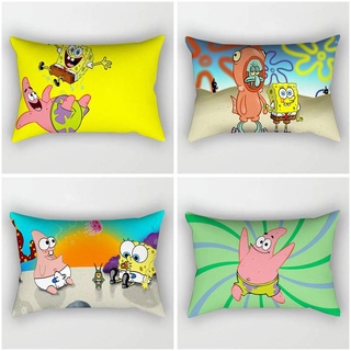 ST2 SpongeBob SquarePants 50x30CM Hình Chữ Nhật Gối Sofa Phòng Ngủ Đệm Ô Tô Trang Trí Nhà Gối Bao TS2