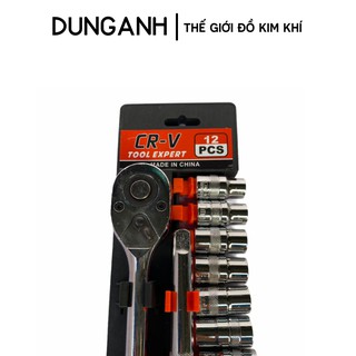 Bộ khẩu vặn ốc Kim Khí Dung Anh bộ khẩu đa năng 12 chi tiết 1/2