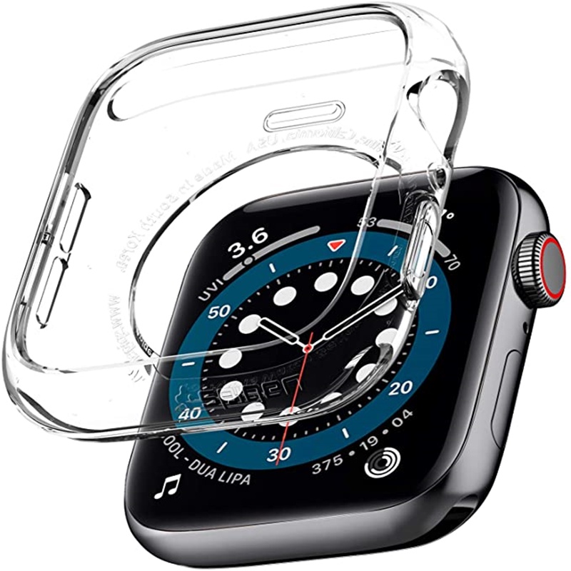 Ốp Bảo Vệ Đồng Hồ Bằng Silicon Mềm Chống Trầy Xước Cho Apple Watch 41MM 45MM 7 6 5 41 45 40 44 42 38 MM iWatch Series 7 6 SE 5 4 3 2