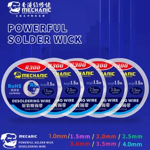 1.0 / 1.5 / 2.0 / 2.5 / 3.0 / 3.5 / 4.0MM 1.5M Máy hàn Wick Remover Desoldering Wire Desoldering Braid BGA Dụng cụ hàn