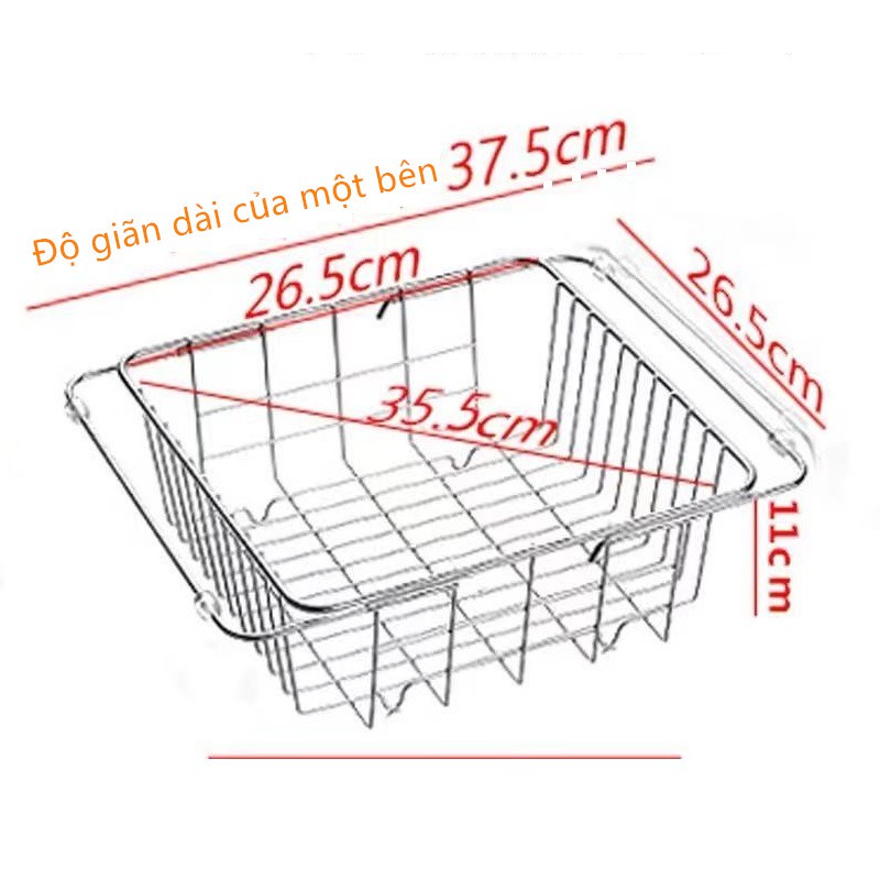 Rổ inox 304 treo bồn rửa chén - Rổ Inox Chậu Rửa --kiểu căng đơn phương ...