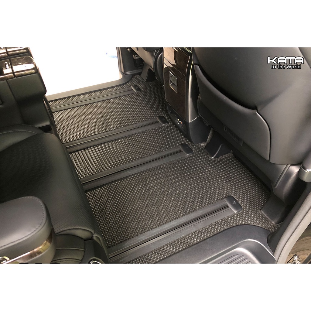 Thảm lót ô tô KATA cho xe Toyota Alphard (2008-2014) (Mininvan) - Khít với sàn, Chống trơn, Không mùi, ẩm mốc