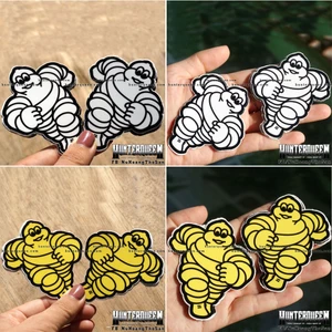 Cặp tem Michelin đơn giản. Decal cao cấp chống nước, dán trang trí xe máy cho các tay đua