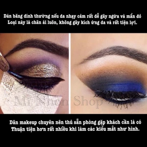 10 miếng dán giấy vải tạo hình / chống lem cho makeup mắt kiểu tây