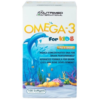 Dầu Cá Cho Trẻ Em Omega 3 For Kids Nutrimed International (Hộp 100 Viên)