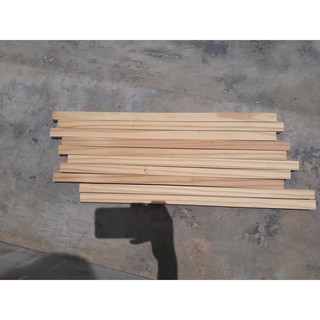 Bộ 10 thanh gỗ vuông cạnh 10mm dài 500mm làm mô hình, thủ công, đồ chơi, trang trí lồng chim