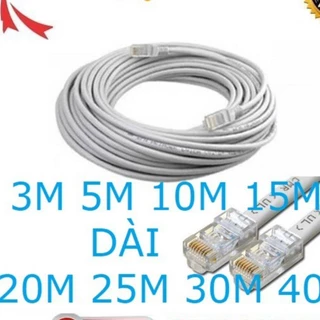 🌟CAT5 /CAT6E🌟Dây mạng LAN RJ45 internet 1M 1,5M 2M 3M 5M 10M 15M 20M 25M 30M 35M 40M 45M 50M ( dây trắng hoặc xanh )