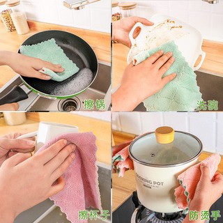 Khăn lau bếp đa năng 2 mặt siêu thấm (lau bếp, bát đĩa, bàn ghế...) kháng khuẩn