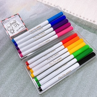 Set 12 bút Fiber pen Colorkit 🌻 hợp trang trí, planner, bullet journal 🐻💕 có thể viết nét thanh - nét đậm 🥰