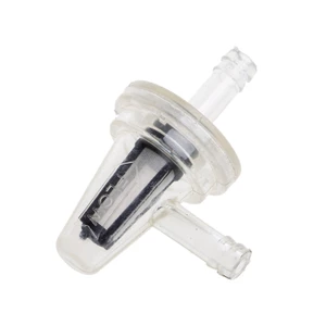 1x Universal Motorcycle Right Angle Inline Fuel Filter 1/4" 6mm Hose Lines
