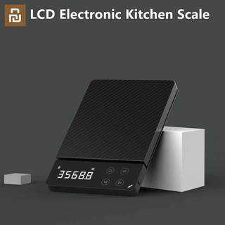 Xiaomi DUKE ES1 0-8KG Cân nhà bếp gia đình Dụng cụ đo thực phẩm điện tử LCD Cân hiển thị kỹ thuật số