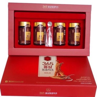 HÀNG MỚI VỀ] Cao Hồng Sâm Đông Trùng Hạ Thảo 365 HÀN QUỐC, Hộp 4 Lọ x 240gr