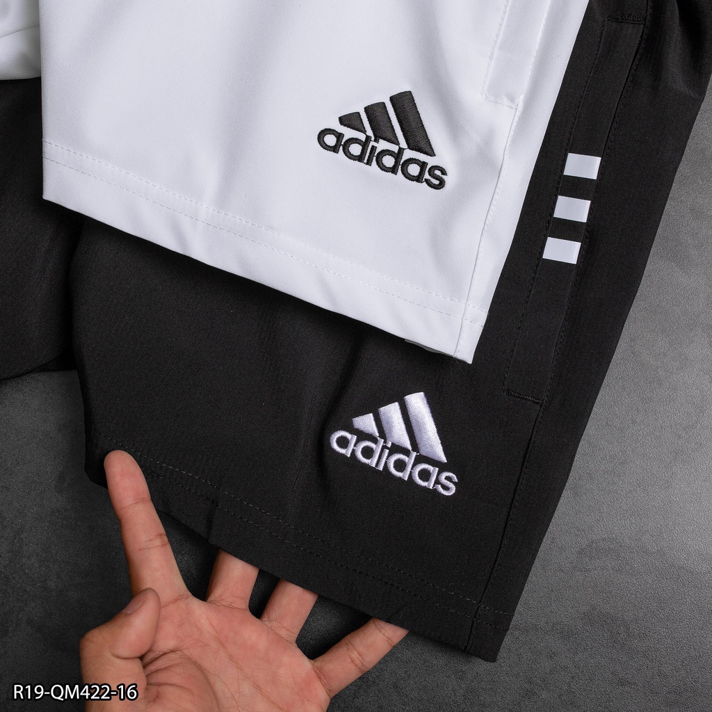 Qu n ch y b t p gym nam Adidas R19 theu logo xi dan 2 l p form tren g i th thao nam VNXK Shopee Vi t Nam