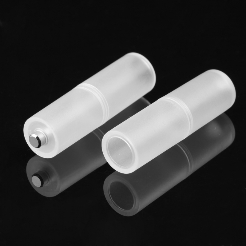 Set 4 bộ chuyển đổi pin cỡ AAA R03 sang AA LR6 + hộp nhựa