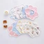 Yếm tròn cánh hoa cho bé trai bé gái sơ sinh nhiều lớp thấm hút ShinHome Baby