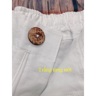(Sẵn HCM) [JUNE LINEN] S08. Set LINEN TƯNG PREMIUM Áo somi tay dài + short, Fullsize. NHIỀU MÀU.