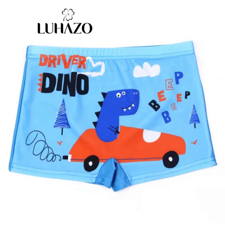 Quần bơi bé trai LUHAZO đi du lịch đi biển đồ bơi bé trai cao cấp hình ngộ nghĩnh hoạ tiết xinh xắn hình khủng long spe