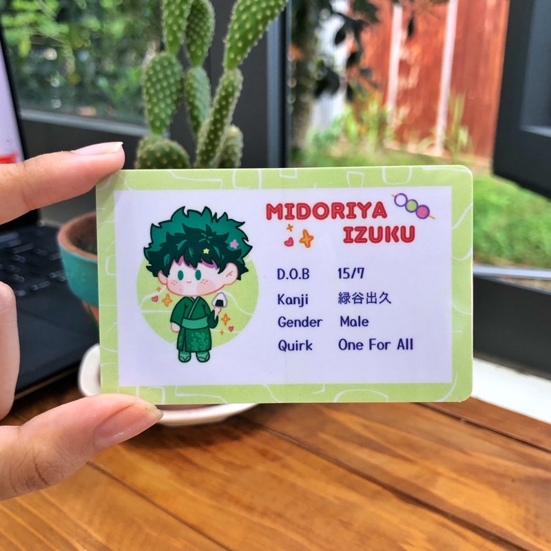 ID Card MHA PVC Cảrd Thẻ nhựa nhân vật MHA Shopee Việt Nam