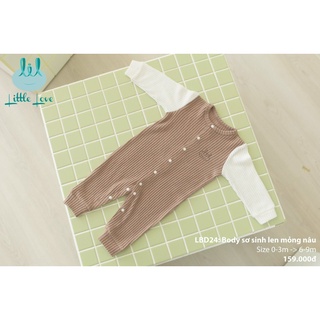Bộ và quần áo body Little Love len mỏng cho bé sơ sinh