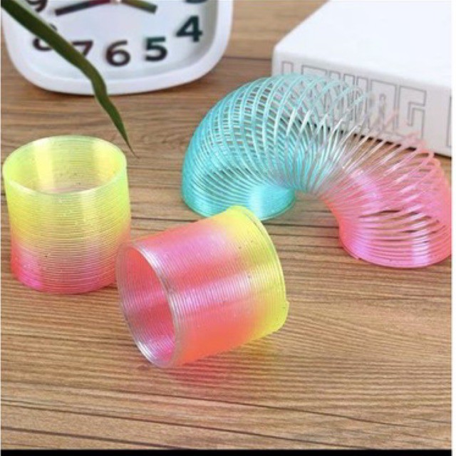 COMBO 4 ĐỒ CHƠI LÒ XO CẦU VỒNG MA THUẬT MINI